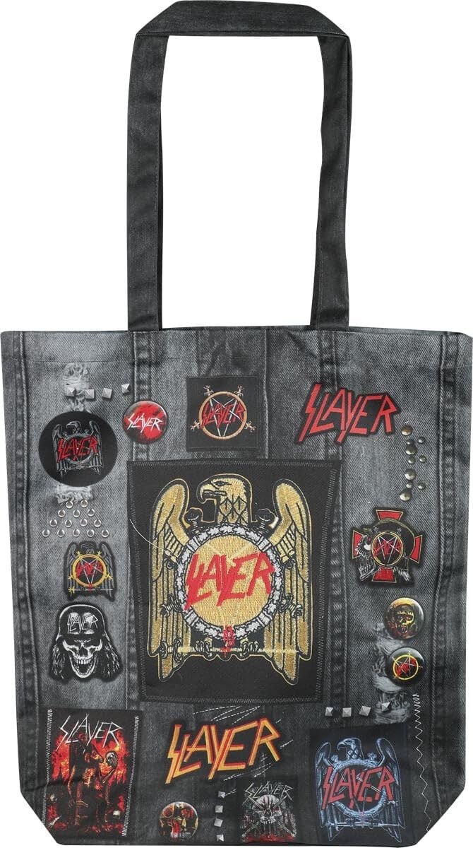 Slayer rocksax - Slayer Logo Unisex Borsa Di Tela multicolore 100 poliestere Ta 7690₽