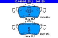 Bremsbelagsatz Scheibenbremse Hinten Ate 130460 71352 FÜR Volvo