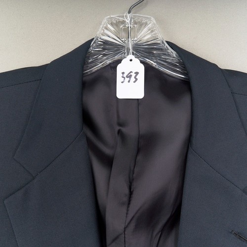 Hickey Freeman Blazer Mens 44R Navy Blue Wool Cashmere Gold Button Sport Coat - Picture 19 of 19