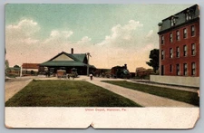 Postcard Union Depot Hanover PA Pennsylvania