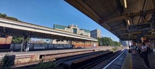 PHOTO  VAUXHALL STATION AND THE MI6 BUILDING  THE SIS/MI6 HQ AT VAUXHALL CROSS S