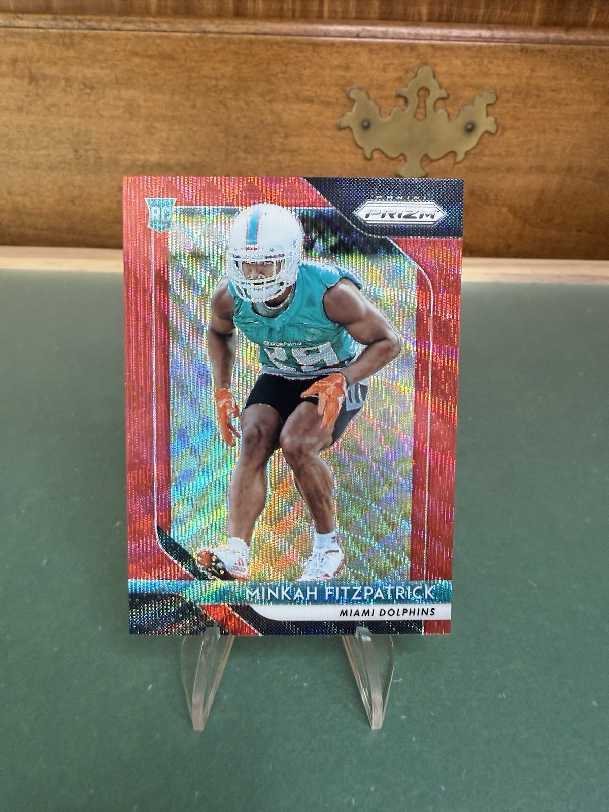 2018 Panini Prizm - Rookie Minkah Fitzpatrick #243 Red Wave Prizm /149 (RC)