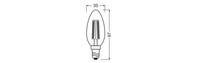 Osram Dimmbare Led-Lampen, Klassische Minikerzenform 3.4 W 470 Lm