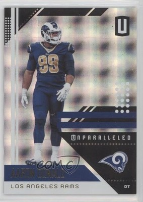 2018 Panini Unparalleled Superplaid 106/150 Aaron Donald #104 0g65