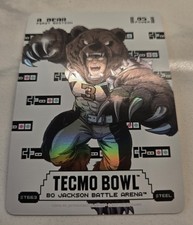 Bo Jackson Battle Arena Tecmo Bowl A Bear (Bobby Hebert) Steel Sore Thumb
