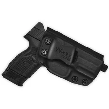 WHOLEGUNS-IWB KYDEX Black Full Cover Classic Holster-Inside Waistband-Adj. Cant