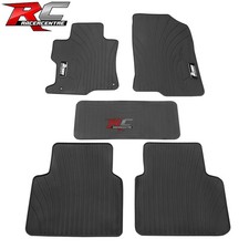 Fit 08-12 Honda Accord Latex All Weather Car Floor Mats Liner Black Carpets 5pc Fit 08-12 Honda Accord Latex All Weather Car Floor Mats Liner Black Carpets 5pc