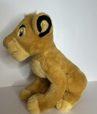 Vintage Disney Store Young Simba Lion King Plush Stuffed Animal 14" Toy Sitting