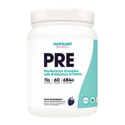 Preworkout For Women Blue Raspberry 60 Servings