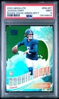 2025 Panini Absolute Rookie Wave Jaxson Dart #RW-JDT Green Spectrum /25 RC PSA 9