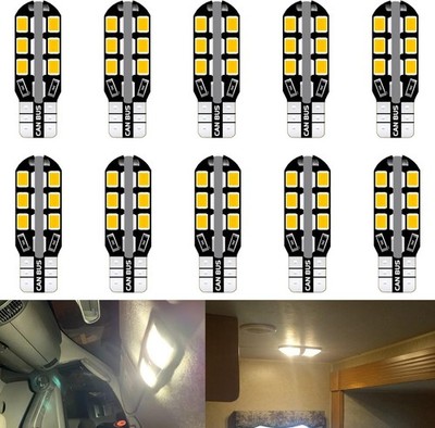 - 921 922 912 RV Interior LED Light Bulbs Super Bright 24-SMD Warm White, T10...