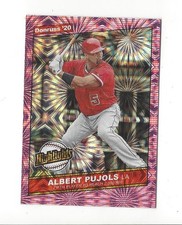2020 Donruss Highlights Pink Fireworks #3 Albert Pujols Angels