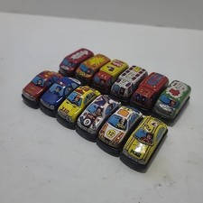 MINI SERIES TIN FRICTION TOY CARS Suzuki Toys JAPAN Coca-Cola Lot Of 12 Cars