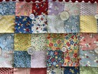 Hand stitched Handmade Quilt Block Baby Sampler w Buttons Baby Wall Art 24 x 24 — photo 4