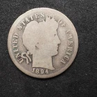 1894 **P** BARBER SILVER DIME ***NICE COIN!*** - FREE SHIPPING! C0441