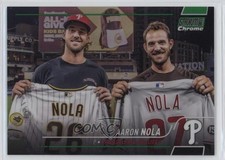 2022 Topps Stadium Club Chrome Green Refractor 7/99 Aaron Nola #284 1i3k