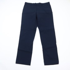 Tommy Hilfiger Pants Mens 36x32 Nylon Stretch Dress Dark Blue Flat Front