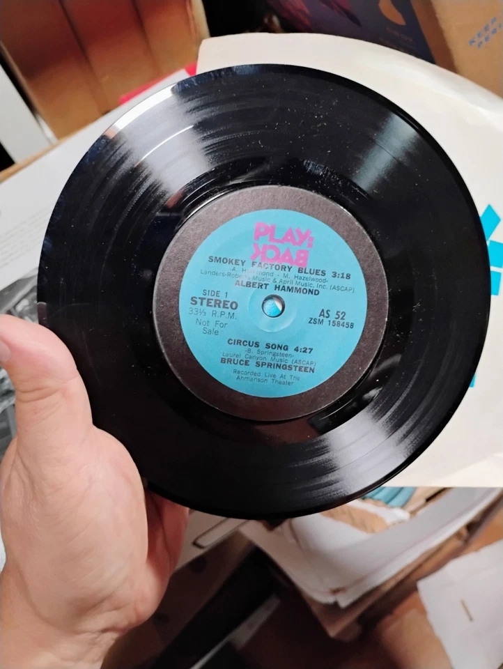 Scarce 1973 Bruce Springsteen PROMO Only US Columbia Sampler EP CIRCUS SONG NM Foto 2 de 3