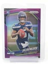 JALEN MILROE 2025 PRIZM ROOKIE PURPLE /125 #317 SEAHAWKS FOOTBALL Q2091
