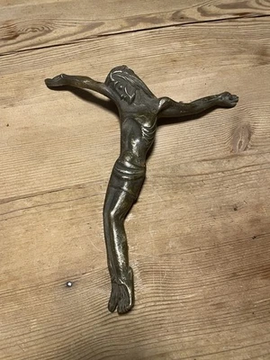 Schöner alter  Jesus Christus Körper Corpus Korpus Heiland aus Bronze - Bild 1 von 4