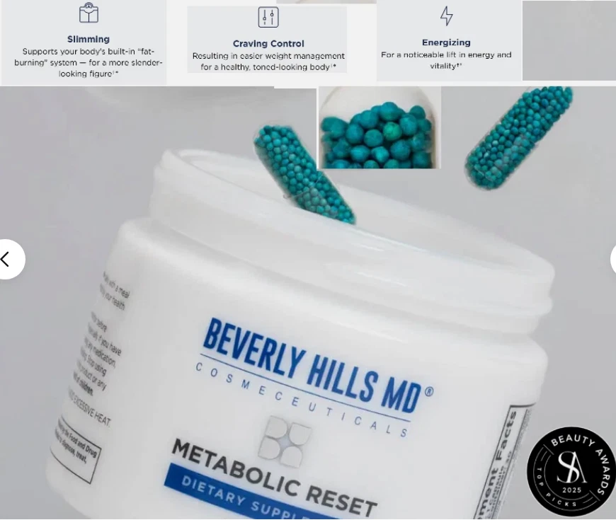 BEVERLY HILLS MD Beverly Hills Metabolic Reset 30 Capsules MFG 2025