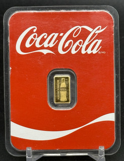Coca Cola 1/2 Gram .9999 Fine Gold Bar PAMP Coke Sealed Assay 0.5g Gold