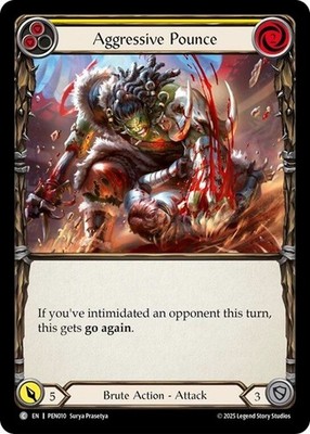 AGGRESSIVE POUNCE (YELLOW) X3 *FAB - COMPENDIUM OF RATHE*
