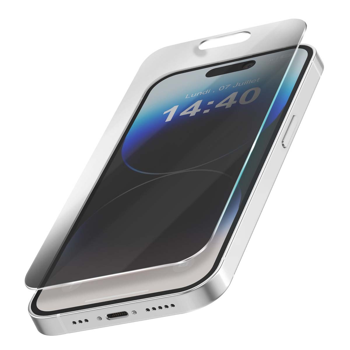 Verre de protection iPhone 14 Pro anti-espion idéal pour les trajets urbains
