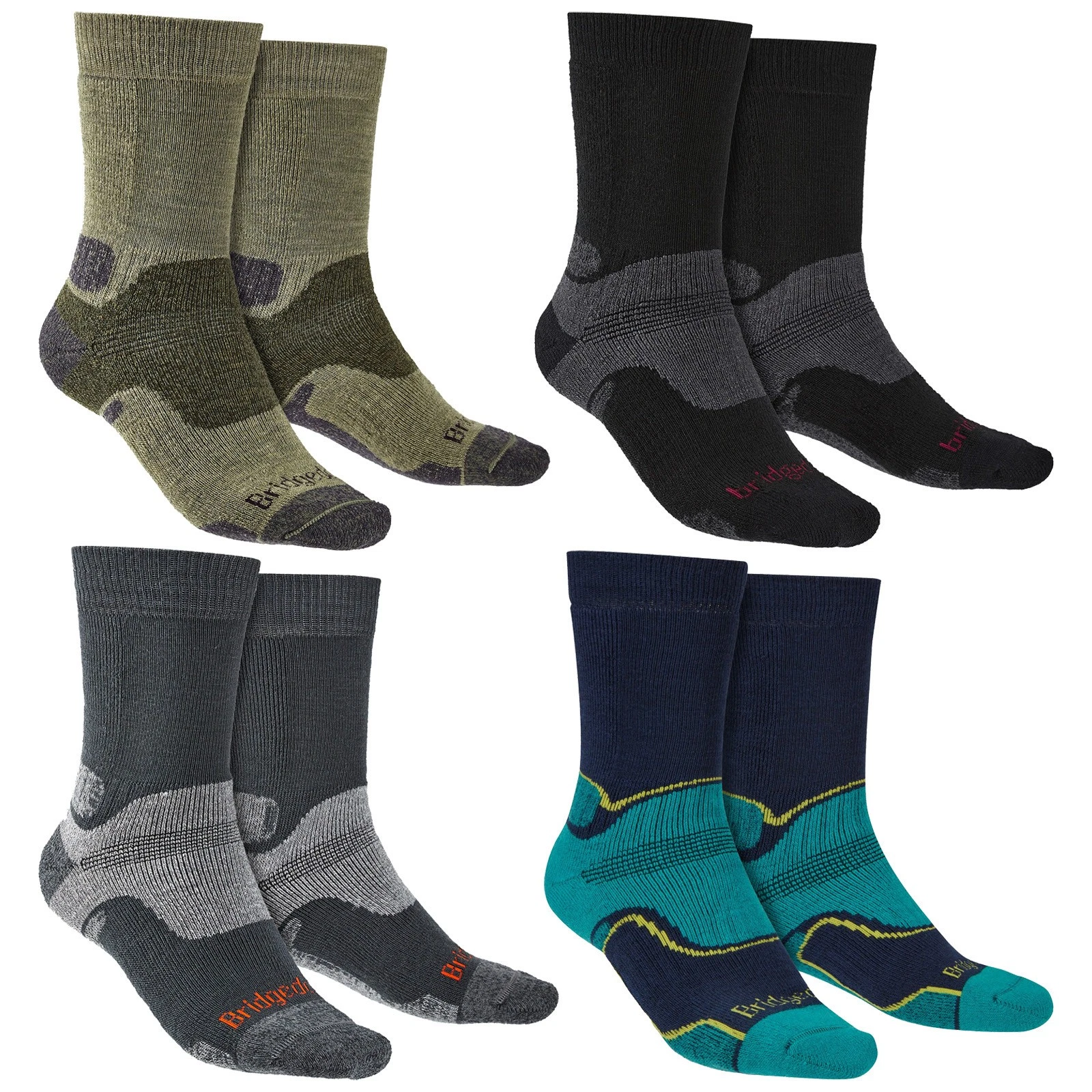 Bridgedale - Mens Hiking Midweight Merino Wool Performance Boot Socks
Opens in a new window or tab