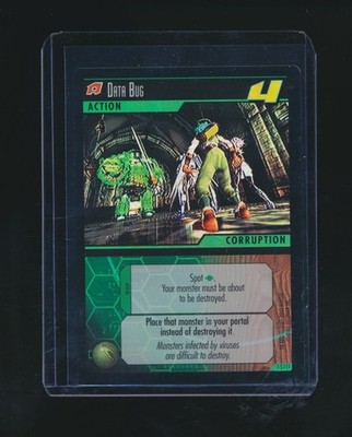 DATA BUG BANDAI .attack//ENEMY TCG HOLO FOIL CARD 1S111