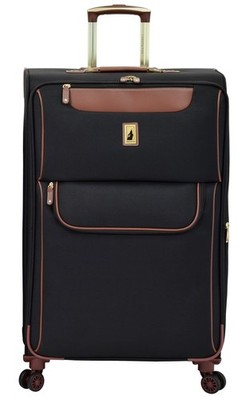 LONDON FOG Westminster 29'' Expandable Spinner, Inch, Black Black 29-Inch U1