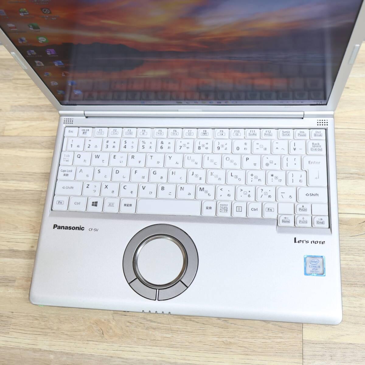 ⑧CF-SV7/Core i5-8350U/8GB/256GB/Office Panasonic Let's Note CF-SV7 i5-8350U 8GB 256GB SSD 12.1