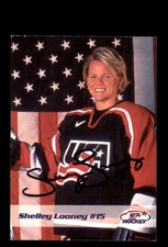 Signed Hockey Card Auto Shelley Looney 2002 Olympic Women's Ice Hockey Team USA