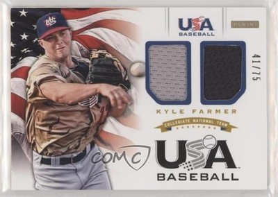 2012 USA Baseball National Team Collegiate Combo Jerseys 41/75 Kyle Farmer 1u6