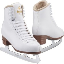 Jackson Ultima Excel Women's Figure Ice Skates, White, Womens's Size 8 (M Width)