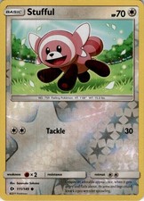 Stufful Reverse Holo Common SM Base Set 111/149 NM