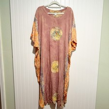Bali Batiks Printed Maxi Dress Bohemian Beachy Relaxed Size 2X