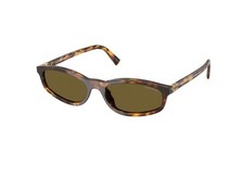 MIU MIU MU A06S SONNENBRILLE (14L09Z) aus Havanna Acetat und braunen Gläsern