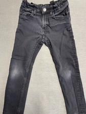  Denim Kids Girl's Denim Jeans Pant Black Size 5/6Y Waist Snap Button Pockets