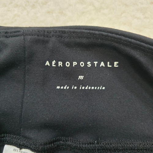 Leggings Aeropostale para mujer de tiro alto con bolsillo negros talla mediana Aero usados - Imagen 7 de 15