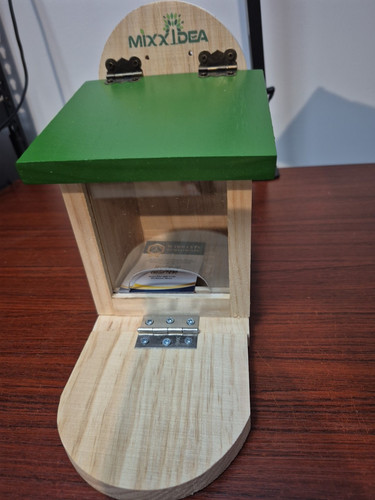 Caja de Alimentador de Ardilla de Madera MIXXIDEA, Alimentador de Ardilla para Jardín Exterior, Ardilla - Imagen 1 de 5