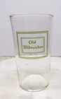 RARE Old Milwaukee In Green Rectangle Squares & Lettering Beer Glass Libbey-B