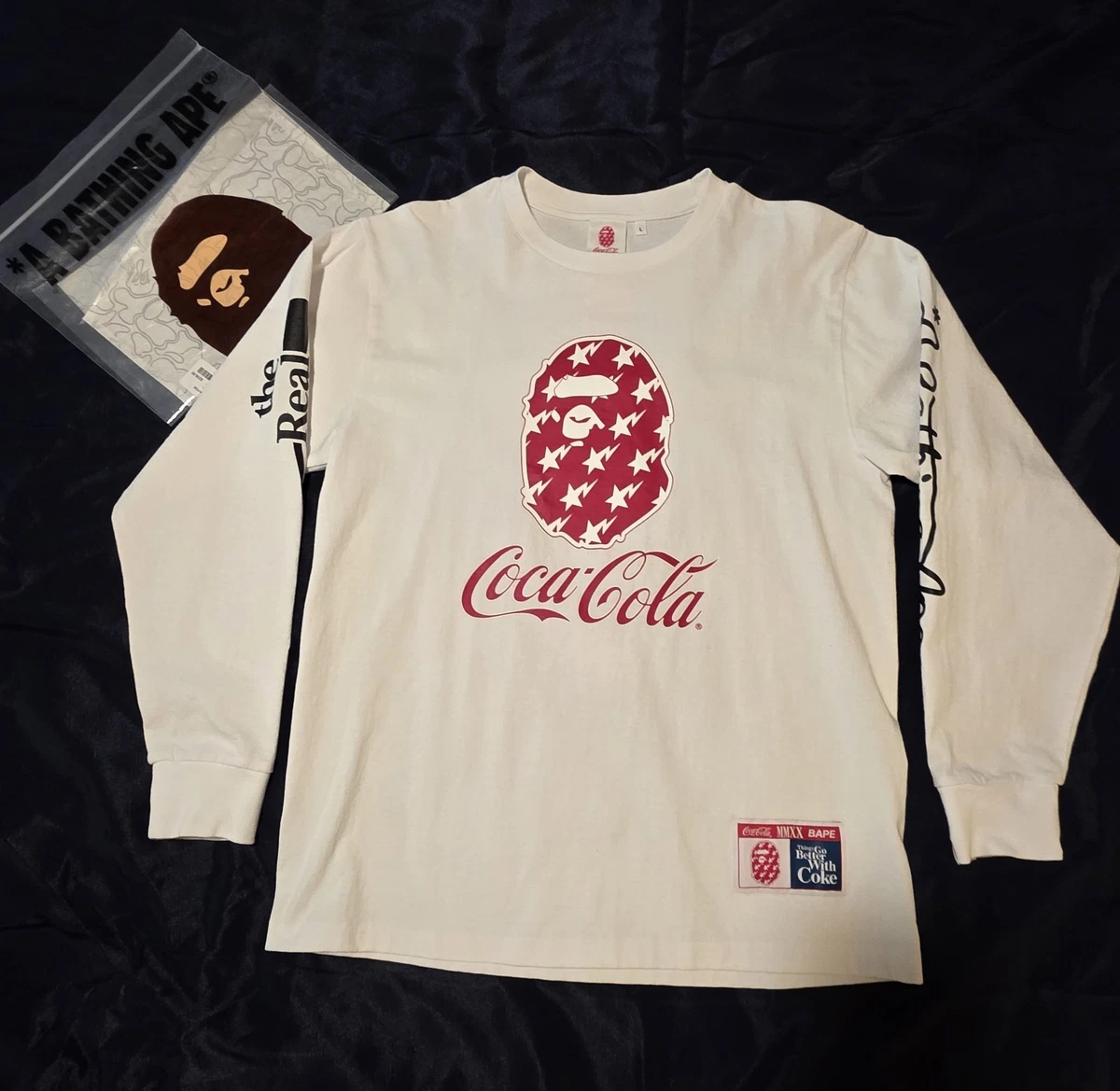 A Bathing Ape Long Sleeve White Shirts for Men for sale | eBay
