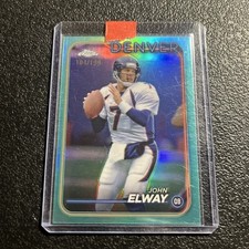 2024 Topps Chrome John Elway #59 Aqua Refractor /199 Denver Broncos