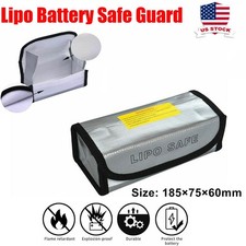 2pcs LiPo Fireproof Explosion Proof Guard Safety Bag for Lipo Battery Storage US