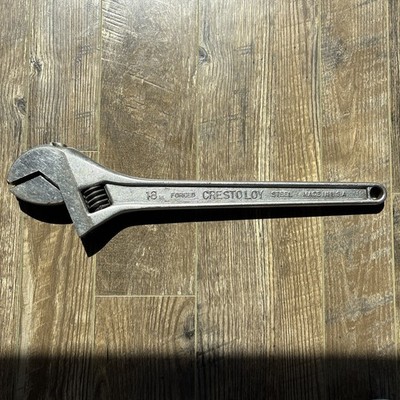 VTG Crescent Tool Co. Made in USA Forged Crestoloy Steel 18  Adjustable Wrench