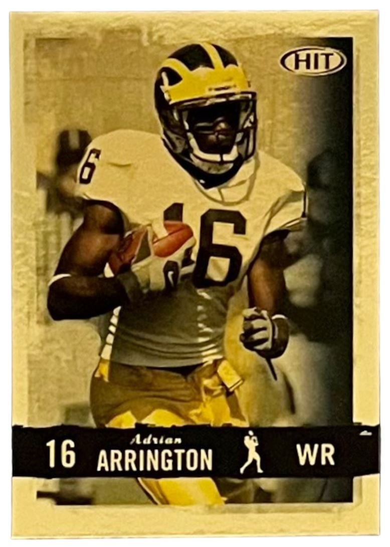 2008 SAGE HIT Gold #16 Adrian Arrington Michigan Wolverines
