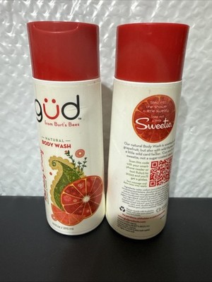 Gud by Burt's Bees Red Ruby Groovy Natural Body Wash Grapefruit&Thyme As Is RARE