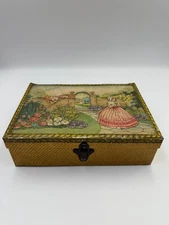 Vintage English Girl's WWII Era Metal Workbox