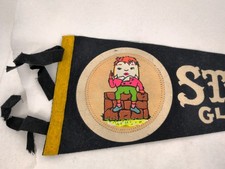 VTG RARE HAND PAINTED 1950s STORY LAND Glen NH Amusement Park Pennant